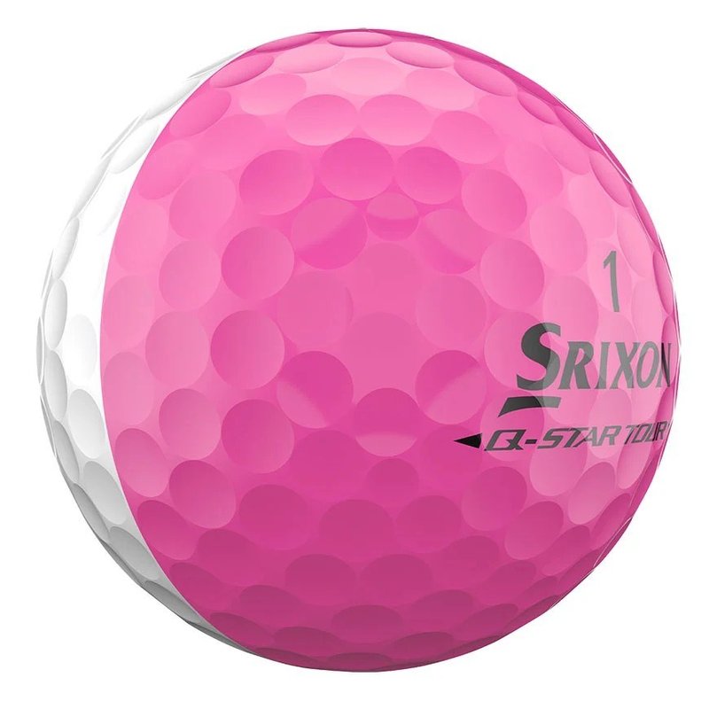 Srixon Q-Star Tour Divide golfové míčky, bílo/růžové