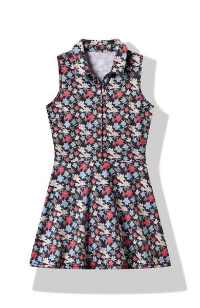 Travis Mathew Featherweight Course Time golfové šaty, black/floral