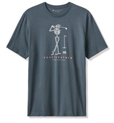 Travis Mathew Louder Please Tee pánské tričko, mood indigo/vintage indigo