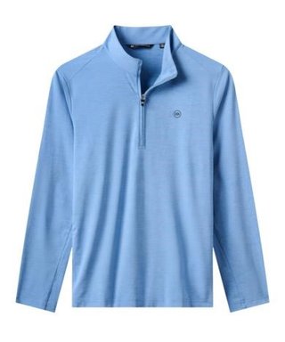 Travis Mathew Heater Pro 1/4Zip pánská mikina, pacific coast