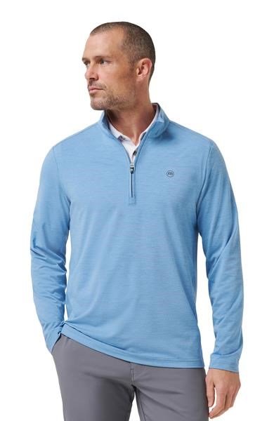 Travis Mathew Heater Pro 1/4Zip pánská mikina, pacific coast