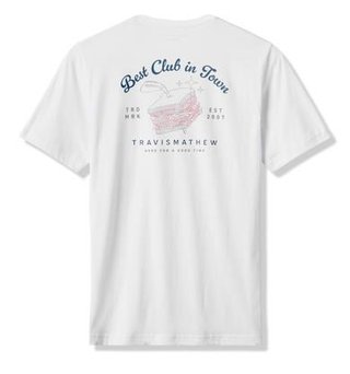 Travis Mathew Founding Member Tee pánské tričko, bílé