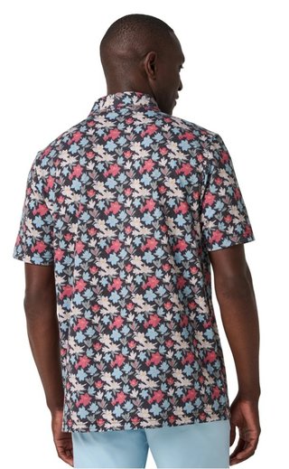 Travis Mathew Featherweight Fairway Fit pánské polo, black/floral