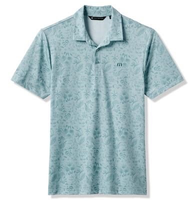 Travis Mathew Featherweight Paradise pánské polo, forget me not