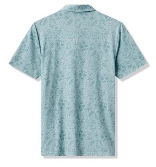 Travis Mathew Featherweight Paradise pánské polo, forget me not