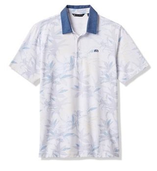 Travis Mathew Featherweight Drift pánské polo, bílé