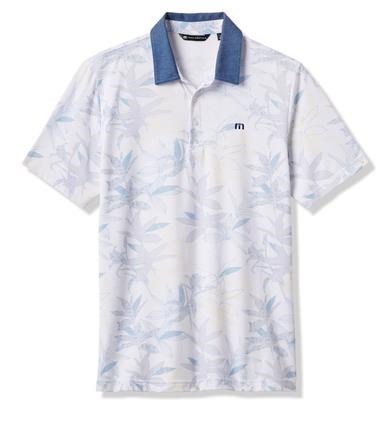 Travis Mathew Featherweight Drift pánské polo, bílé