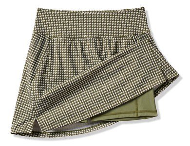 Travis Mathew Moveknit Game Set Match golfová sukně, oil green multi