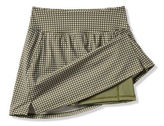 Travis Mathew Moveknit Game Set Match golfová sukně, oil green multi