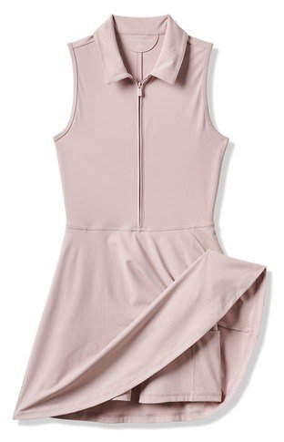 Travis Mathew Moveknit Sleeveless Polo golfové šaty, violet ice