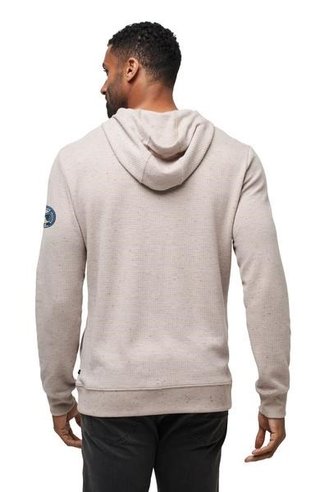 Travis Mathew Cloud Wafle pánská mikina, oxford tan