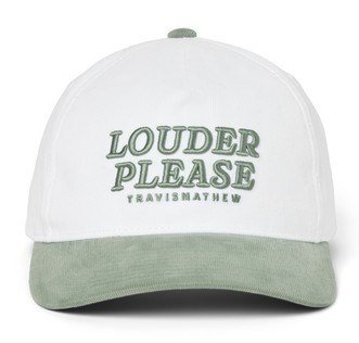 Travis Mathew Louder Please pánská kšiltovka, bílá