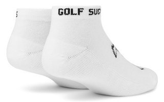 Travis Mathew Golf Sucks Ankle unisex ponožky, 1 pár, bílé