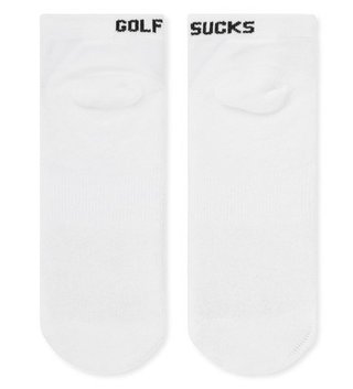 Travis Mathew Golf Sucks Ankle unisex ponožky, 1 pár, bílé