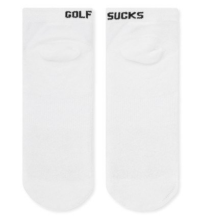 Travis Mathew Golf Sucks Ankle unisex ponožky, 1 pár, bílé