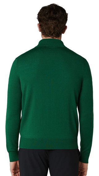 Callaway 1/4 Zip Mock pánský svetr, deep galapagos green