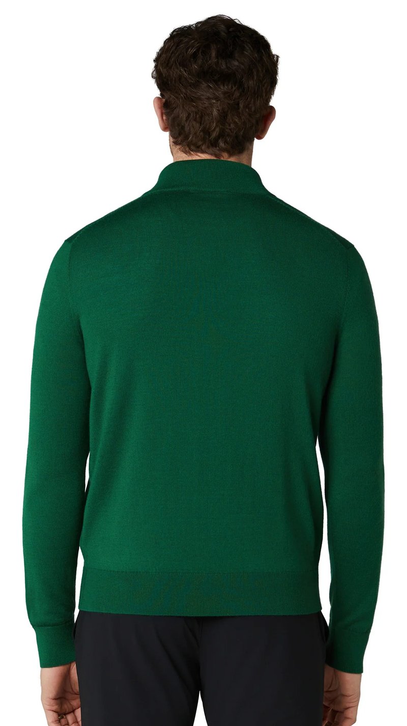 Callaway 1/4 Zip Mock pánský svetr, deep galapagos green