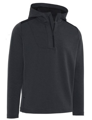 Callaway Soft Touch 1/4 Zip Premium pánská mikina, black heather