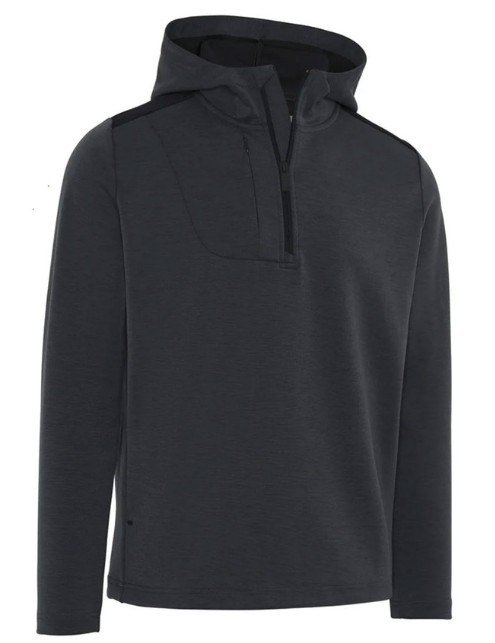 Callaway Soft Touch 1/4 Zip Premium pánská mikina, black heather