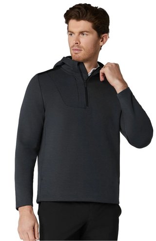 Callaway Soft Touch 1/4 Zip Premium pánská mikina, black heather