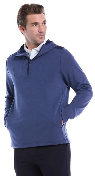 Callaway Soft Touch 1/4 Zip Premium pánská mikina, tmavě modrá