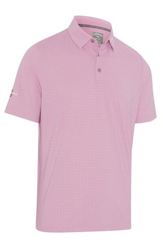 Callaway Odyssey Print pánské polo, rose bouquet