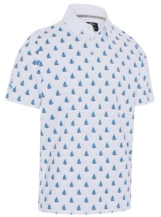 Callaway Sailboat Sunset Geo Print pánské polo, bright white