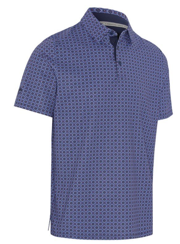 Callaway Club Print pánské polo, peacoat