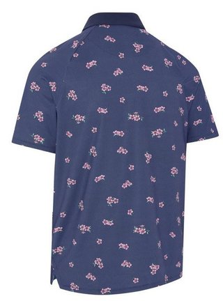 Callaway Azalea Gingham Print pánské polo, peacoat