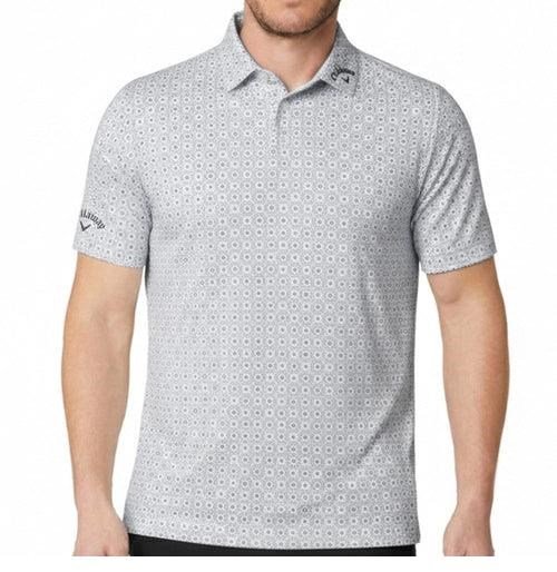 Callaway Foulard Printed pánské polo, bright white