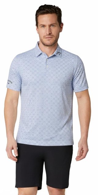Callaway Foulard Printed pánské polo, vista blue