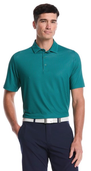 Callaway Trademark Golf Printed pánské polo, galapagos green