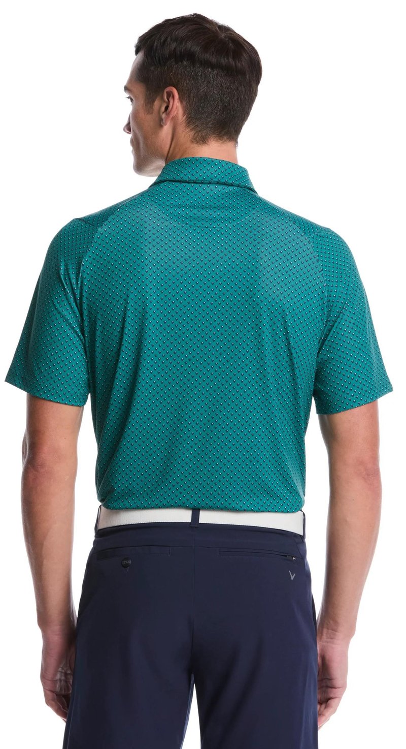 Callaway Trademark Golf Printed pánské polo, galapagos green