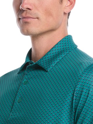 Callaway Trademark Golf Printed pánské polo, galapagos green