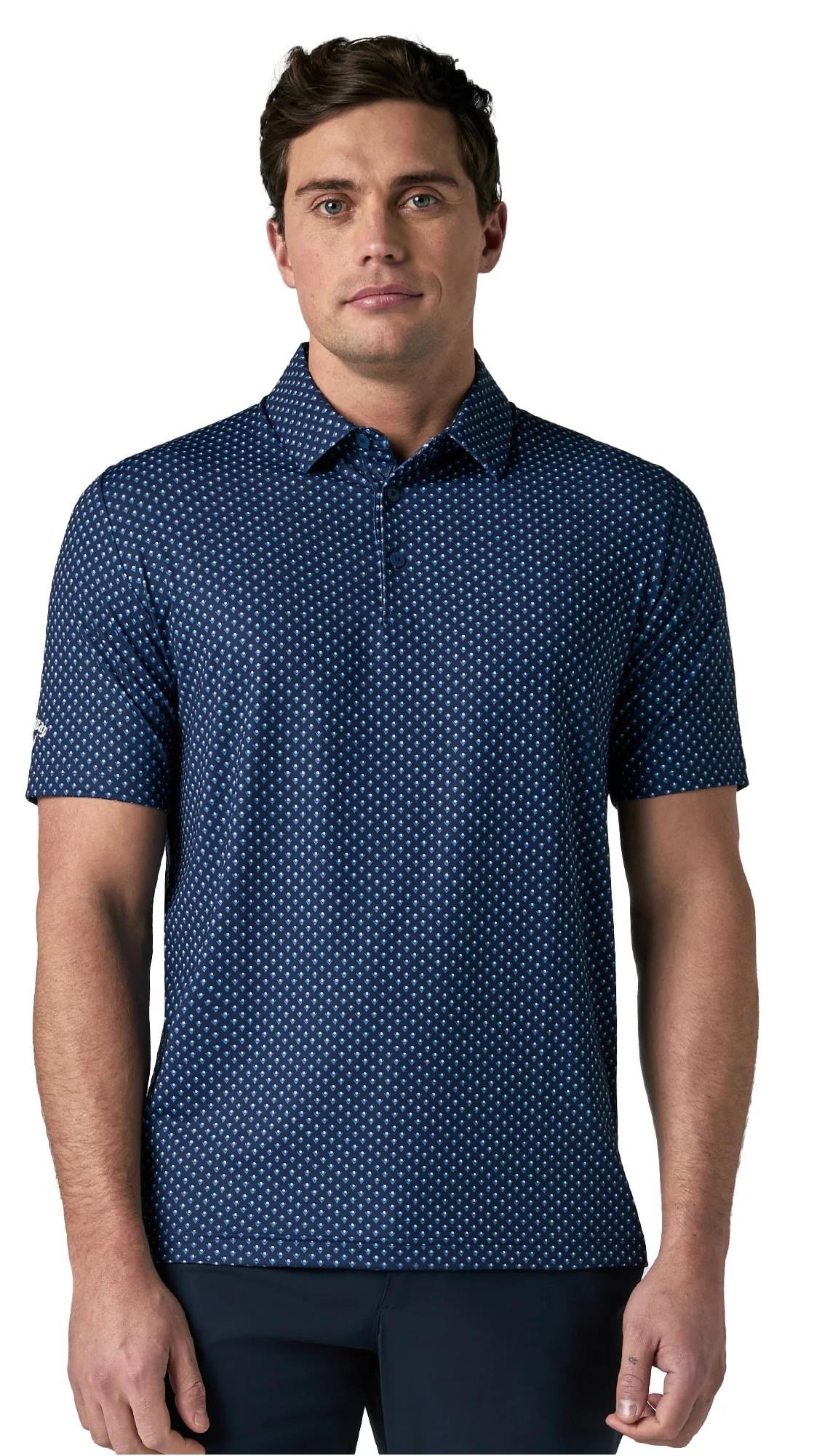 Callaway Trademark Golf Printed pánské polo, peacoat