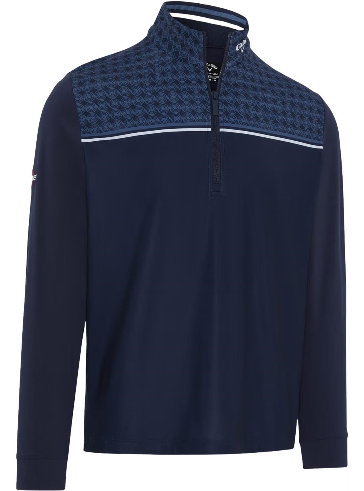 Callaway Odyssey Printed Block pánská mikina ,tmavě modrá
