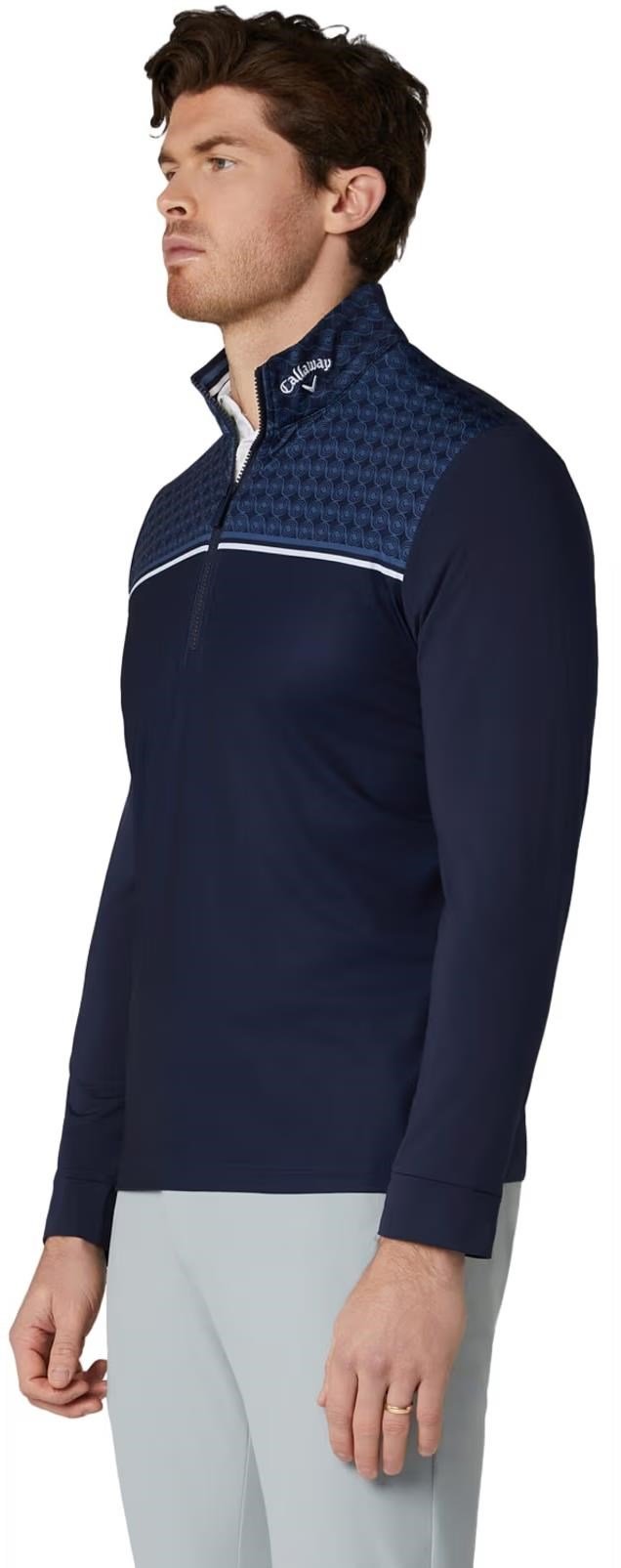 Callaway Odyssey Printed Block pánská mikina ,tmavě modrá
