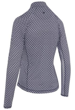 Callaway Scarf Geo Print Long Sleeve dámské polo, peacoat