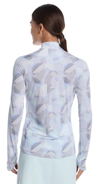 Callaway Active Geo Printed long sleeve dámské polo, brilliant white