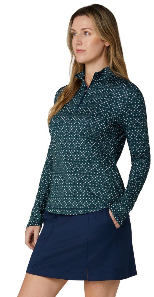 Callaway Framing Geo Printed dámská mikina, peacoat