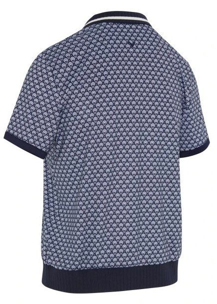 Callaway Scarf Geo Printed dámské polo, tmavě modré