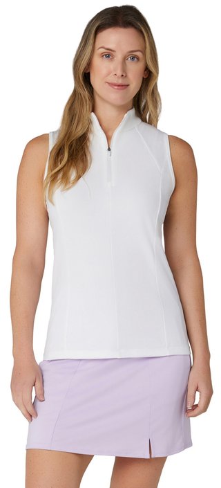 Callaway Rib Play Sleeveless dámské polo, bílé