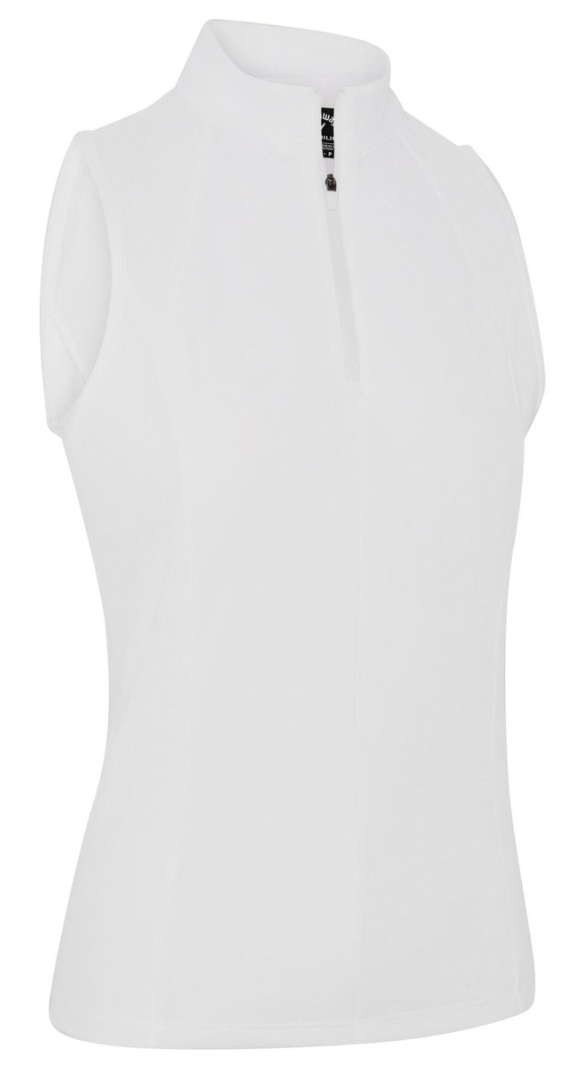 Callaway Rib Play Sleeveless dámské polo, bílé