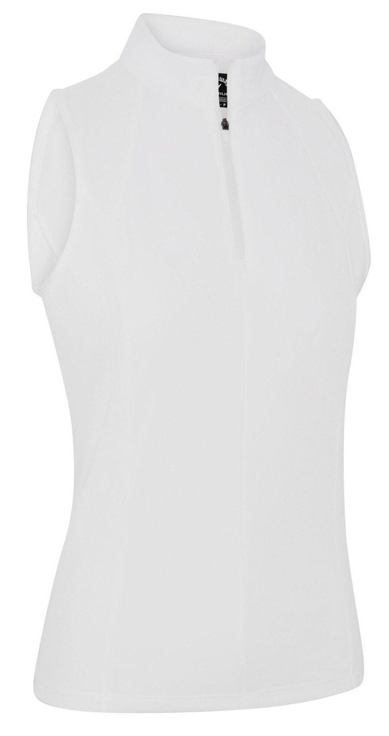 Callaway Rib Play Sleeveless dámské polo, bílé
