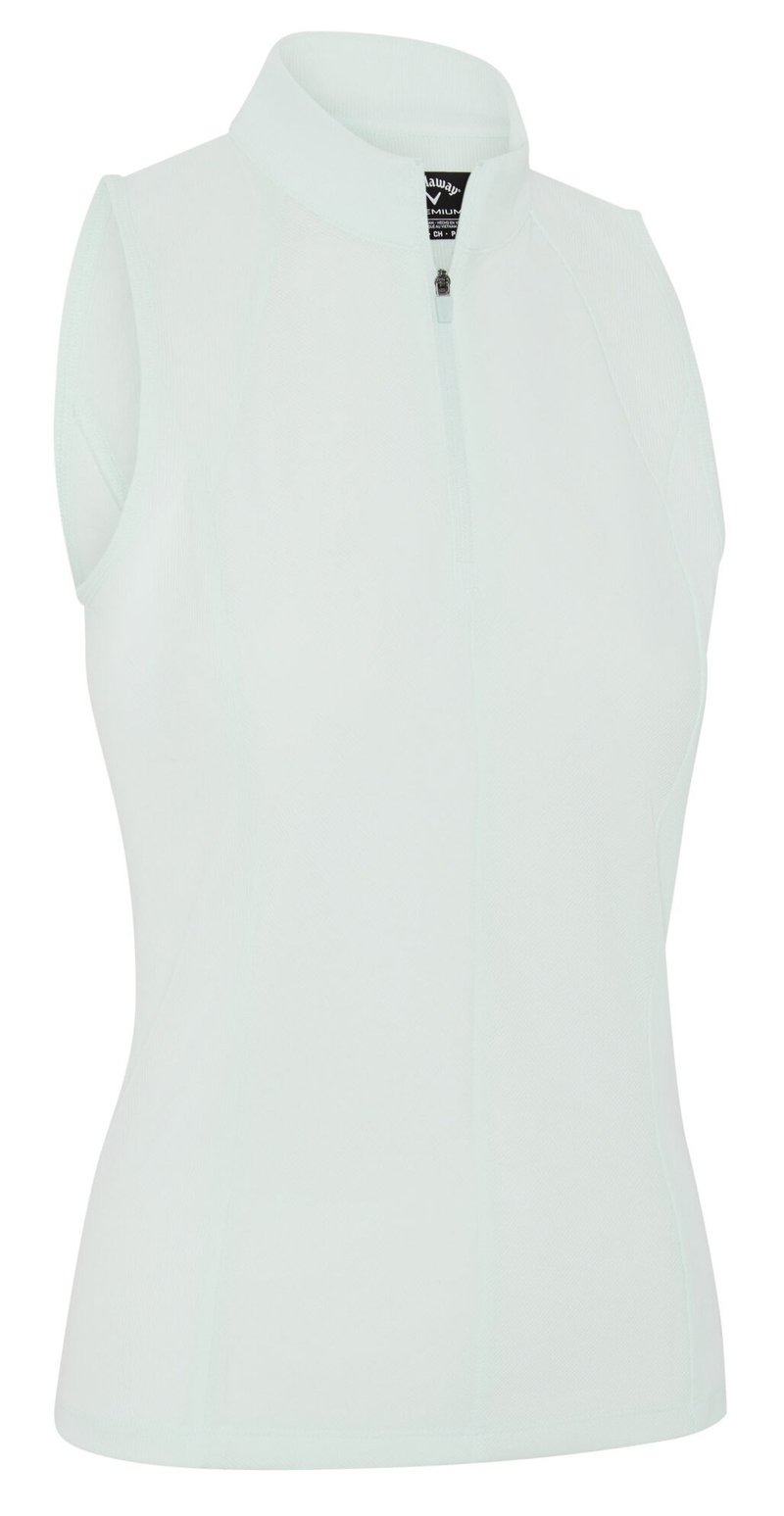 Callaway Rib Play Sleeveless dámské polo, salt air