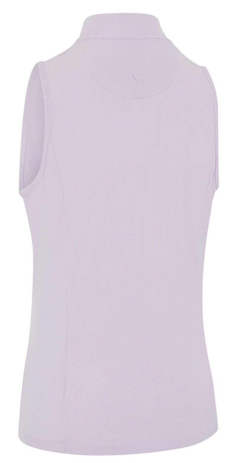 Callaway Rib Play Sleeveless dámské polo, pastel lilac