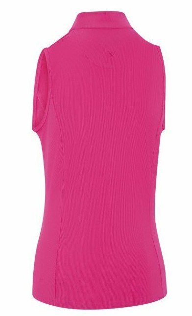 Callaway Rib Play Sleeveless dámské polo, růžové