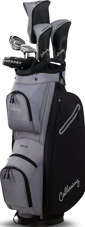 Callaway Reva 8PC Black dámský golfový set, grafit, cart bag