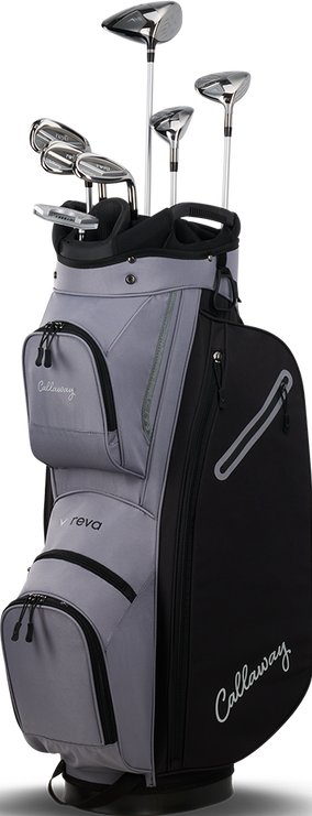 Callaway Reva 8PC Black dámský golfový set, grafit, cart bag
