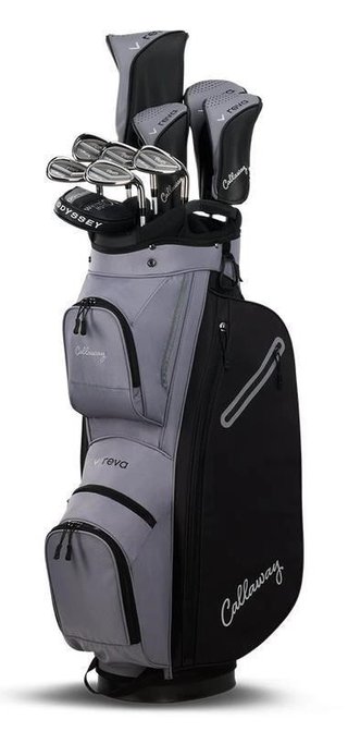 Callaway Reva 11PC Black dámský golfový set 2026, grafit, LRH + cart bag